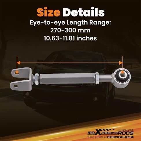 MaxPeedingrods أذرع الحدبة الخلفية لنيسان 370Z 2009-2016 ، من أجل Infiniti G35 Coupe Sedan G37 M35 M45 Q40 QX70 ، مع مسامير CAM in Saudi Arabia
