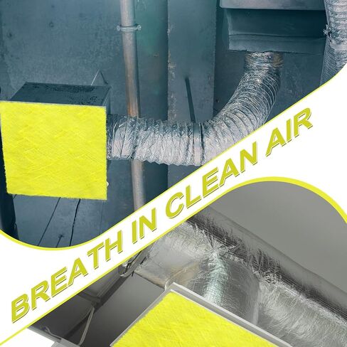 Motipuns 50 Pack Paint Booth Filter Filter Pad 20 "× 20" × 2.4 "، مرشحات كشك الرش من الألياف الزجاجية in Saudi Arabia