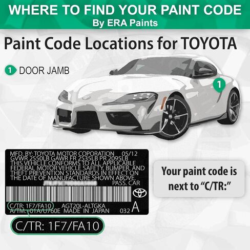 Era Paints 3K4 - Sunfire Red Pearl لـ Toyota Match Automotive Automotive Touch Up Paint Jar - مجموعة أساسية in Kuwait