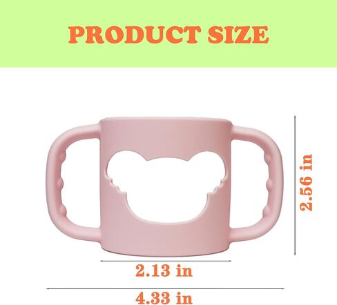 4 Pack Silicone Baby Bottle Handles for Dr. Brown's Narrow & Wide Baby Bottles Hoder, Easy Grip Self-Feeding Universal Bottle Handle, BPA-Free, 100% Silicone, White, Gray, Pink, Purple in Saudi Arabia