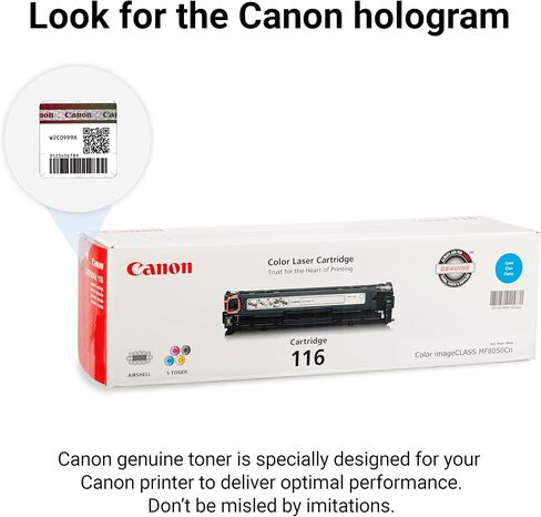 Canon Genuine Toner, Cartridge 116 Yellow (1977B001), 1 Pack, for Canon Color imageCLASS MF8050Cn, MF8080Cw Laser Printer in Saudi Arabia