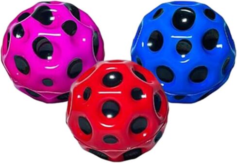 Super High Bouncing Ball - Lunar Crater Bouncing Ball, High Rebound Galaxy Theme - Kids Gifts-Easy to Grip and Catch - for Indoor and Outdoor use. Safe for Age 3+ in Kuwait