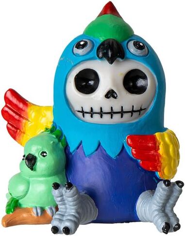 Pacific Giftware Luno Furrybones Collectible Figurine Signature Skeleton in Moon Costume with Blue Star Friend Home Decor and Unique Gift 3.03" Tall in Saudi Arabia