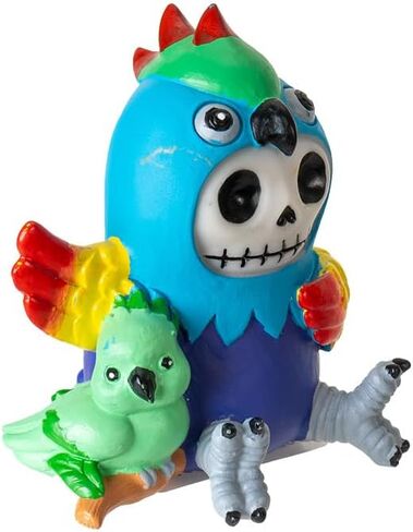 Pacific Giftware Luno Furrybones Collectible Figurine Signature Skeleton in Moon Costume with Blue Star Friend Home Decor and Unique Gift 3.03" Tall in Saudi Arabia