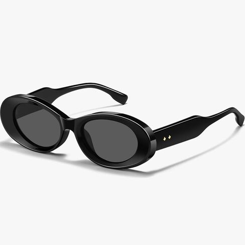 Fashion Retro Oval Sunglasses Women's Classic Small Frame UV400 Protection Lightweight Fashionable Sun Visor in Saudi Arabia