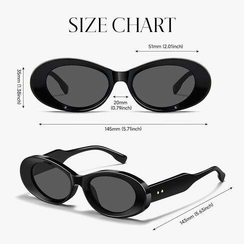 Fashion Retro Oval Sunglasses Women's Classic Small Frame UV400 Protection Lightweight Fashionable Sun Visor in Saudi Arabia