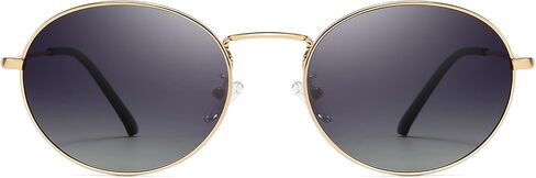 SUNGAIT Vintage Oval Sunglasses for Women Polarized UV400 Protection Elegant Metal Frame in Saudi Arabia