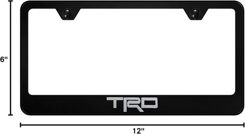 إطار لوحة الترخيص المحفور بالليزر الذهبي AU-TOYOTA TRD (أسود) in Saudi Arabia