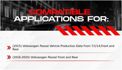 R1 Concepts Front and Rear Brake Kit For 2015-2020 Volkswagen Passat| Drilled Slotted Brake Rotors| Ceramic Brake Pads and Rotors Kit in Saudi Arabia
