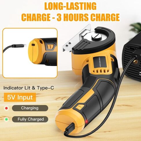 مقص كهربائي مستهدف ، مقص قاطع من الورق المقوى 4V القابل لإعادة الشحن مقص النسيج الثقيل مع قفل أمان وشفرات احتياطية ، قطع صناديق دوارة الطاقة لقطع البلاستيك الجلدي السجاد ، الصياغة ، الخياطة in Kuwait