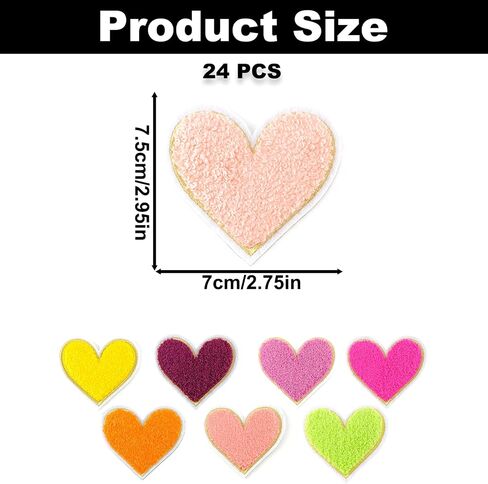 21PCS Flower Chenille Patches, Self Adhesive Flower Shaped Embroidered Applique Patch, Colorful Gold Edges Flowers Sew on Patches for Clothes Backpacks Jeans Hats Bags DIY Sewing Craft Decoration in Kuwait