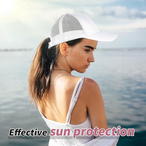 JECERY 6 PCS Trucker Hats قبعات ذيل حصان بالنساء للنساء قبعة بيسبول مع الكعكة العالية القابلة للتعديل للرياضة في الهواء الطلق متعدد الألوان in Kuwait