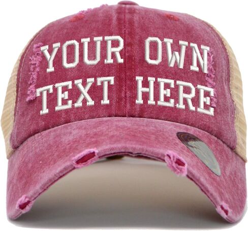 Custom Embroidered Hat Vintage Washed Distressed Trucker Baseball Cap Adjustable Men Women Low Profile Dad Cap in Saudi Arabia