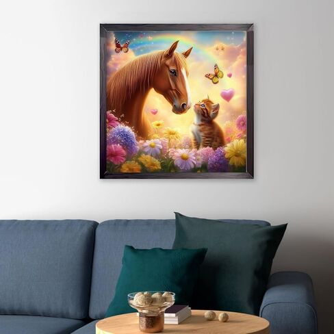 CEOVR Horse Diamond Art Kits for Adults, Animal Diamond Painting Dots 5D Full Drill DIY Gem Art for Beginner, Adult Crafts Kits Wall Decor for Home Office 12x16in in Saudi Arabia