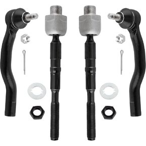 Boxi (مجموعة من 4) Front Inner و Outer Tie Rod تنتهي من أجل Ford Edge 2007 2009 2008 2010 2011 2012 2013 2014 / لـ Lincoln MKX 2007 2008 2009 2010 2012 2013 2014 2015 | EV800576 ES800473 ES800474 in Kuwait