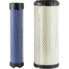 46671&46672 Engine Air Filter Kit Inner Outer Fit for John Deere Skid Steer 240 250 270 CT322 317 Case 40XT 60XT 70XT 75XT 85XT 1840 1845C 435 445 445CT Kubota SVL75 SVL75-2 SVL75C SVL75C-2 in Kuwait