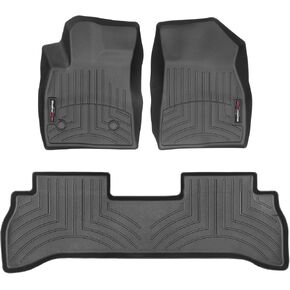 WeatherTech Custom Fit FloorLiners for Buick Encore GX - 1st & 2nd Row (441617-1-2), Black in Kuwait
