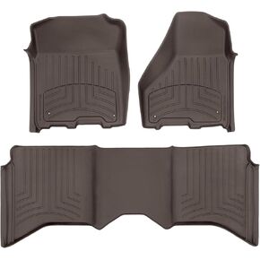 WeatherTech FloorLiner HP Custom Fit Floor Mats for - 1st & 2nd Row (444781IM-442163IM), Black in Saudi Arabia
