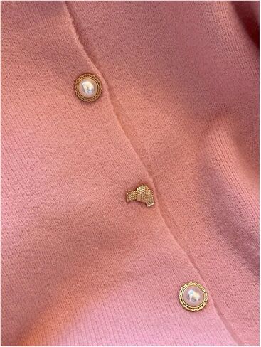Gorglitter Women’s Button Up Fall Cardigan Sweater reary strendy لطيف لطيف لؤلؤة طويلة الأكمام كابل متماسكة أعلى in Saudi Arabia