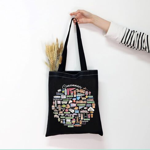 MNIGIU Cincinnati Tote Bag - Souvenir Gift and Travel Bag - Welcome Gift in Saudi Arabia