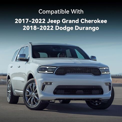 KARPAL Pair Left and Right Side Front Bumper LED Fog Light Fit for 2017-2022 Jeep Grand Cherokee & 2018-2022 Dodge Durango Replaces 68275511AC+68275510AC in Saudi Arabia
