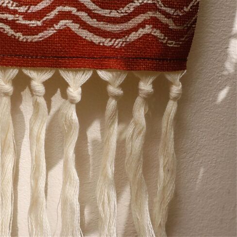 2Pack Boho Macrame Wall Gall Decor Set ، Southwest Bohemian Handmian Handmant Sun & Moon Mounta Mountain Geography Tapestry مع شرابة طويلة ، زخرفة قوس قزح الغجري لزخارف الحضانة فتاة in Saudi Arabia
