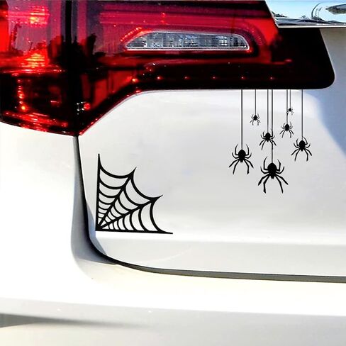 زاوية العنكبوت العسكري ملصق ملصق العنكبوت العنكبوت العنكبوت COBWEB لجدار شاحنة السيارة 2PACK (أبيض) ، XTR01222HP2 in Kuwait