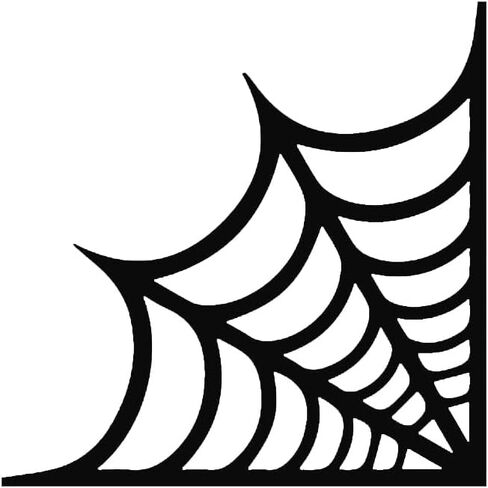 زاوية العنكبوت العسكري ملصق ملصق العنكبوت العنكبوت العنكبوت COBWEB لجدار شاحنة السيارة 2PACK (أبيض) ، XTR01222HP2 in Kuwait