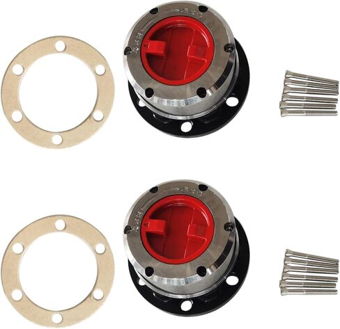 2 pcs Locking Hubs Front for 1941-1971 Jeep CJ3 CJ5 CJ6 Jeepster Commando Gladiator FC150 FC170 Truck Willys (2) in Kuwait