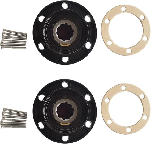 2 pcs Locking Hubs Front for 1941-1971 Jeep CJ3 CJ5 CJ6 Jeepster Commando Gladiator FC150 FC170 Truck Willys (2) in Kuwait