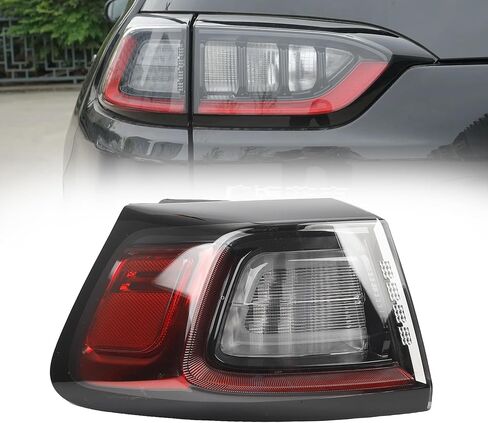 DASBECAN LED Side Side Light Assembly متوافق مع 2019 2020 2021 2022 2023 Jeep Cherokee الخلفية الخلفية اليمنى الخارجي استبدال# 68275958AF CH2805119 in Saudi Arabia
