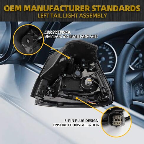 DASBECAN LED Side Side Light Assembly متوافق مع 2019 2020 2021 2022 2023 Jeep Cherokee الخلفية الخلفية اليمنى الخارجي استبدال# 68275958AF CH2805119 in Saudi Arabia
