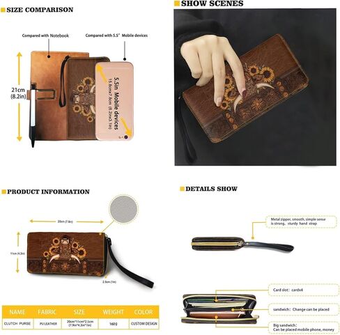 Womens Handbag Wallet Set Leather Satchel Purse Handbag with Wristlet Wallet Top Handle Handbag for Ladies in Kuwait