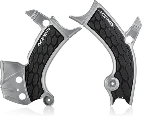 Acerbis X -Grip Frame Guard - Silver/Black (2689411015) in Saudi Arabia