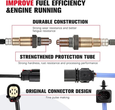 مستشعر O2 Oxygen Optream Absstream متوافق مع Ford Focus 2012 2013 2014 8F9Z-9F472-H CV6Z-9G444-A 2PCS in Saudi Arabia