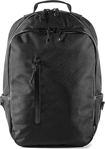 DEFY Bucktown Waxed Canvas Backpack | 23 Liter Utility Backpack For Men | Professional Work Bag w/ 17 Inch Laptop Sleeve | Premium Tech Backpack | Water Repellent Travel & Commuter Pack (Black) in Saudi Arabia