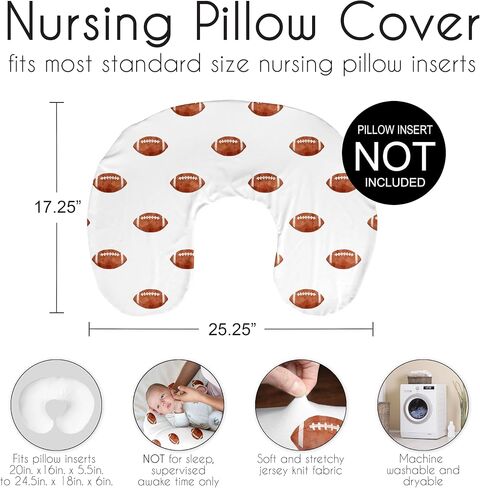 Sweet Jojo Designs Sports Smooth Boy Pillow Cover Cover Baby Plackcover Infant Infant Nudborn Risery Preshing Pillowcase Pillow Not not Combass Matercolor Vintage Sport Stars in Kuwait