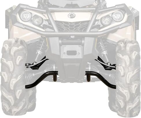 Superatv High التخليص 2 "الإزاحة الأمامية الأمامية A -arms لإطارات Can -Am Outlander (Gen 2) 2019+ - أسود - تصل إلى 32" إطارات in Kuwait