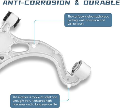 6pcs ذراع التحكم السفلي الأمامي مع مجموعة مفصل الكرة + طرف ROD ROD + SWAY BAR LING LINK TUPENSION KIT لبويك ليسابري ريفييرا بارك أفينيو 1998-2005 لكاديلاك ديفيل إشبيلية بونتياك بونفيل in Saudi Arabia