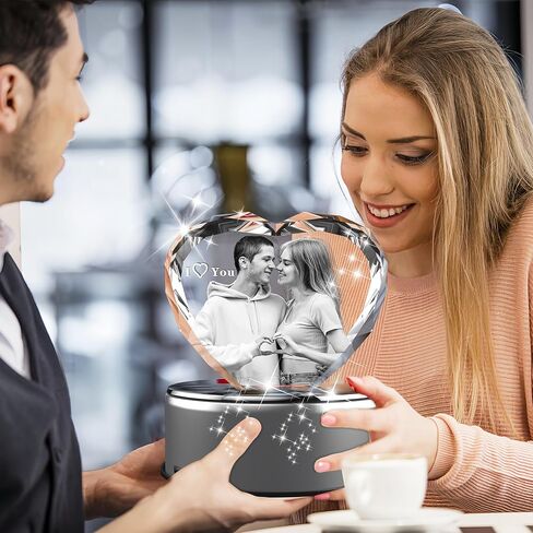 صور كريستال ثلاثية الأبعاد ، هدايا شخصية يوم الأم للأم ، النساء ، هي ، زوجة ، زوجين ، صديقة ، صورة مخصصة بالليزر ، هدايا تذكارية للذكرى ، القلب. in Kuwait