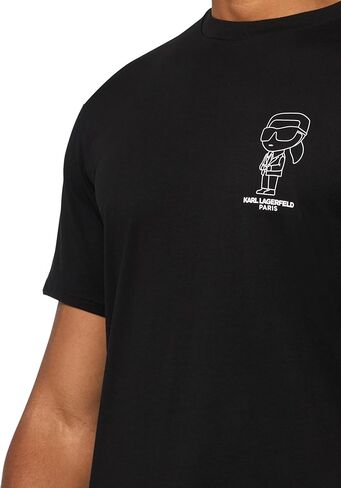 KARL LAGERFELD Men's Short Sleeve U-Neck Karl Logo Graphic T-Shirt in Saudi Arabia