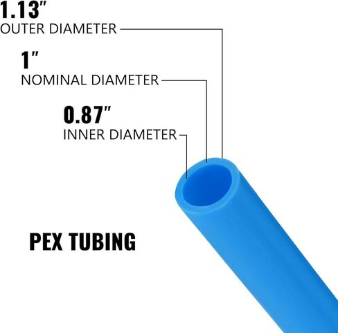 أنبوب PEX Vevor ، 1 بوصة × 500 قدم PEX ، أنبوب غير أكسجين أبيض حاجز الأوكسجين ، خط مياه مرن لخرطوم الصرف الصحي RV ، السباكة ، التسخين المشع in Kuwait