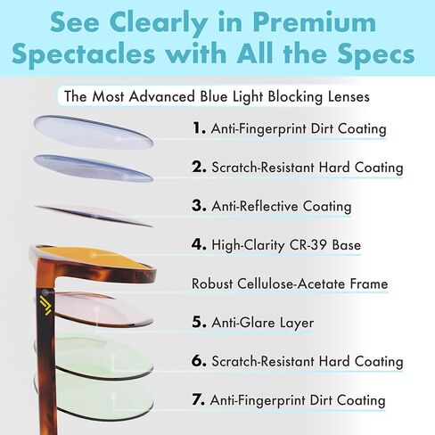 Orange +2.0 Blue Light Blocking Reading Glasses for Better Sleep - Amber Readers & Migraine Glasses for Women & Men - 2.0 Orange Reader Blue Light Blockers for Computer Eye Strain Eye Fatigue (+2.00) in Kuwait
