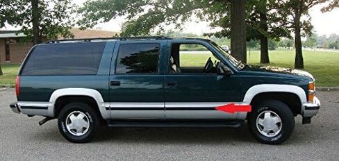 استبدال الصبغ الجانبي للكروم لصالح 1988-1998 Chevy GMC Tahoe Suburban Silverado Pickup Truck - 2.5 "(Full Roll - 320") in Saudi Arabia