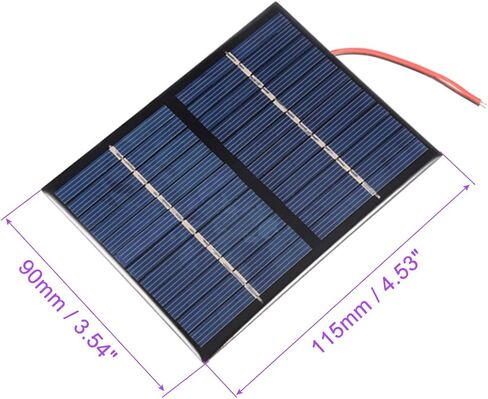 DMiotech 12V 1.5W 115mm x 90mm Mini Solar Panel Cell for DIY Electrical Power Project in Saudi Arabia