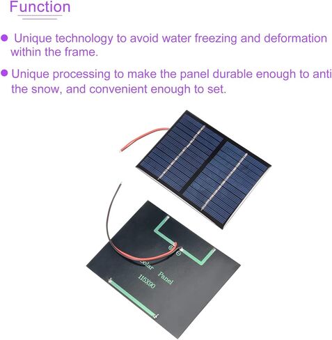 DMiotech 12V 1.5W 115mm x 90mm Mini Solar Panel Cell for DIY Electrical Power Project in Saudi Arabia