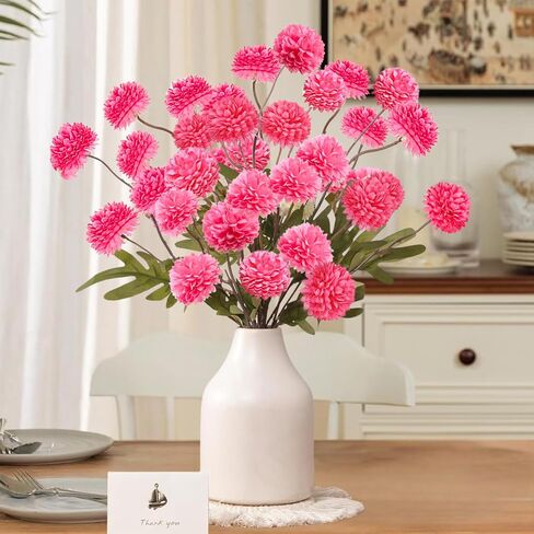 ASTRYAS 10Pcs Artificial Flowers, Fake Kiku Faux Silk Pompon Mums Mini Chrysanthemum Flowers with Stems Mix White Wild Flowers for DIY Centerpieces Wedding Fillers Shower Home Decorations, Beige in Saudi Arabia