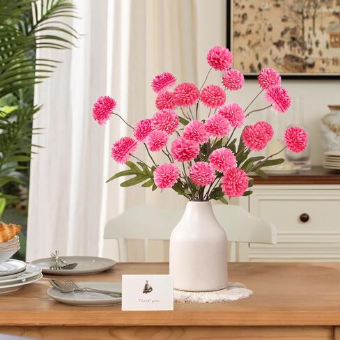 ASTRYAS 10Pcs Artificial Flowers, Fake Kiku Faux Silk Pompon Mums Mini Chrysanthemum Flowers with Stems Mix White Wild Flowers for DIY Centerpieces Wedding Fillers Shower Home Decorations, Beige in Saudi Arabia