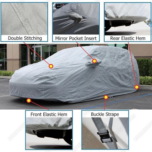 غطاء السيارة يناسب 2019-2025 تويوتا كورولا/GR/Hatchback Hatchback Xtremecoverpro Pro Series Black in Kuwait