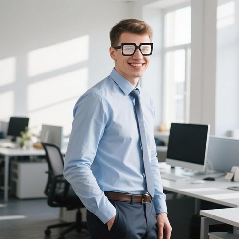 hoyuwak 2PCS Oversized Square Blue Light Glasses Big Frame Computer Eyewear Thick Fashion Clear Glasses for Women Fashion in Saudi Arabia